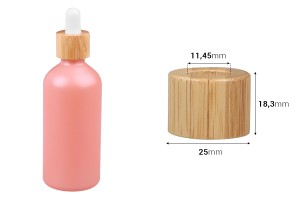 Пластмасов ринг с дървено покритие за 5 до 100 ml капкомери-изображение_размери