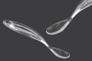 Шпатула  пластмасов за крем (PS) 65 мм прозрачна - 50 бр-изображение_продукт