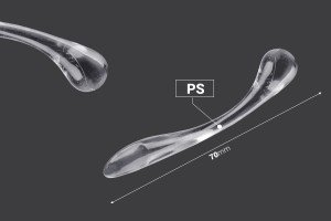 Шпатула за пластмасов крем (PS) 70 мм прозрачна - 50 бр-изображение_размери