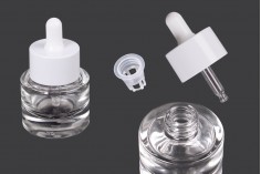 Damlalıklı ve süzgeçli 20 ml cam şişe