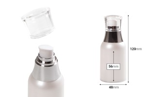 Бутилка Airless 50 ml за крем-изображение_размери