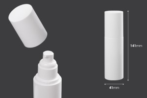 Пластмасова бутилка 100 мл с  лосион помпа (ПП20)-изображение_размери