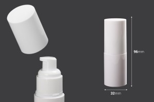 Пластмасова бутилка 30 мл  PP20 с лосион помпа-изображение_размери
