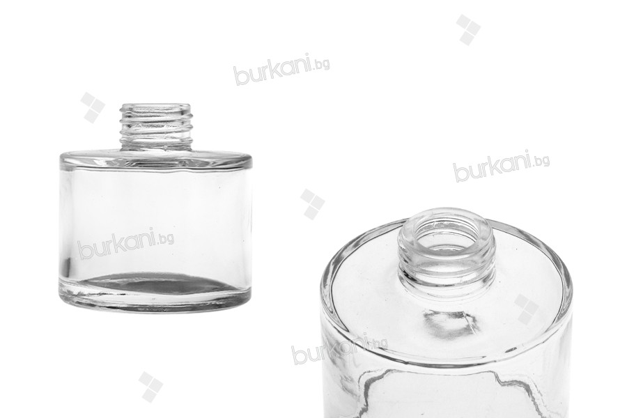 Стъклена цилиндрична бутилка 100 мл подходяща за ароматизатор за стая 