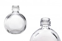 Стъклена кръгла бутилка 50 мл (PP24) - 6 бр.