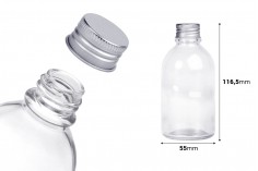 Cam şişe 100ml Likörler veya zeytin yağı (PP20) örnekleme için yuvarlak