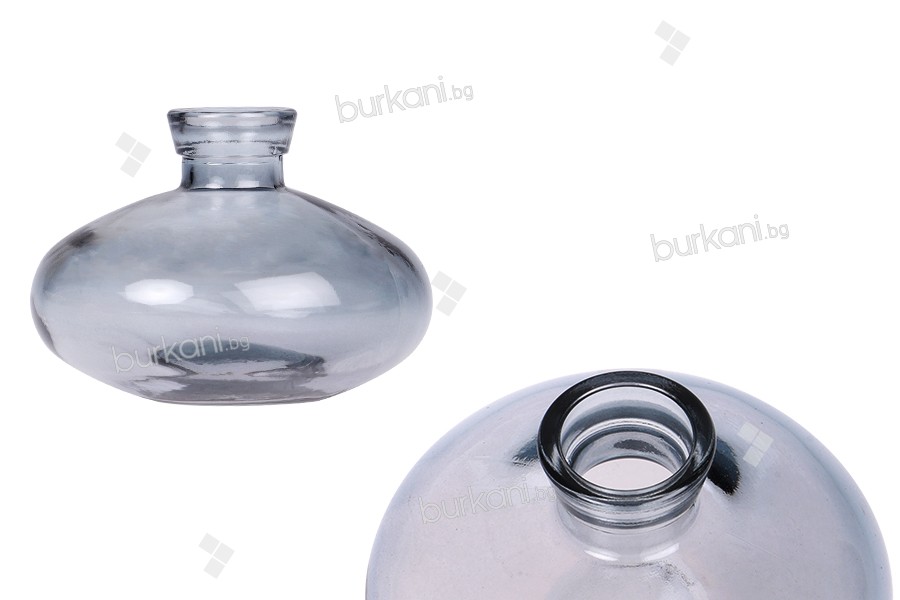 Стъклена сива бутилка 120 мл за арома дифузер (ароматизатор) 