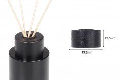 Дървена капачка в черен цвят за бутилка парфюм  PP28
