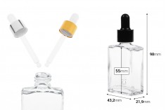 Serum için damlalıklı 30 ml  cam şişe