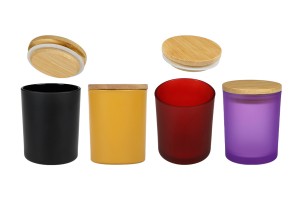 Стъклен буркан 200 мл с дървена бамбукова капачка-изображение_продукт