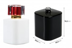 Луксозен стъклен флакон за парфюм 100 ml  с гърловина 15/400  (PP 15) в бяло или черно