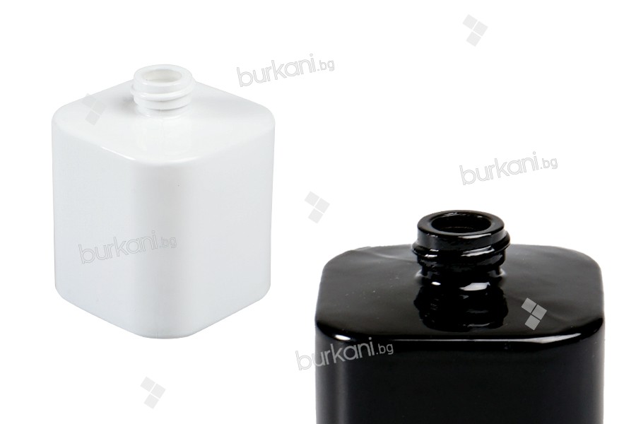 Луксозен стъклен флакон за парфюм 30 ml (PP 15) в черен или бял цвят