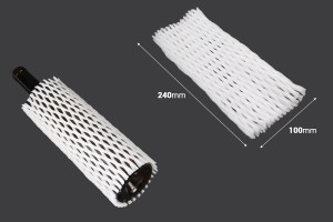 Предпазна мрежа 240x100 mm за бутилки - 150 бр.-изображение_размери