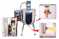 Машина за топене на восък от неръждаема стомана - (50L) с възможност за бъркане