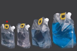 Опаковка тип Doy Pack прозрачна  1.5 литра  с бяла предпазна капачка и дръжка - 10 бр-5