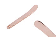 Krem rengi metal için 60,5 mm altın veya gül altın rengi spatula - 6 adet