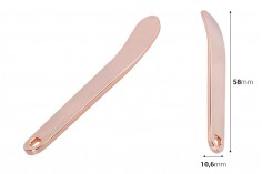Шпатула метална за крем 58 мм в цвят розово или златисто - 6 бр