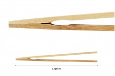 Дървена (бамбукова) пинсета 170 мм - 6 бр. 