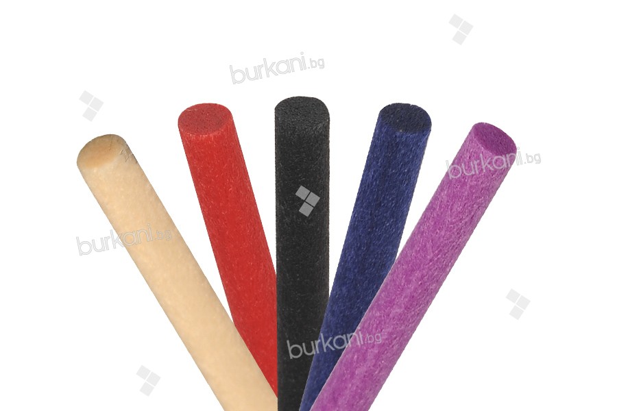 Цветни фиберни пръчици с размер 5x250 mm (меки) за арома дифузери -10 бр.