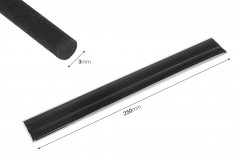 Oda spreyleri için siyah renkli fiber çubuklar 10x250 mm (sert) - 5 adet
