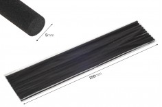 Oda spreyleri için siyah renkli fiber çubuklar 3x250 mm (sert) - 10 adet
