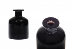 Стъклена бутилка от 250 мл в черен цвят за ароматизатор 