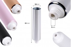 Пластмасова тубичка 10 ml (тяснo гърло) с вътрешно алуминиево покритие (изисква термозапечатване) - 12 бр.