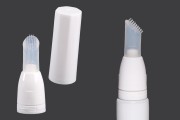 Комплект -силиконова четка с пластмасова капачка за туби с тясно гърло - 6 бр