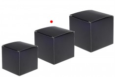 Опаковъчна кутия (400 гр.) 83х83х102 мм в цвят черен мат - 20 бр.