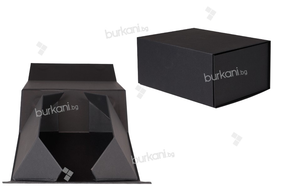 Черна хартиена кутия с магнитно затваряне 185x135x82 mm - 20 бр.