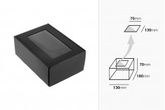 Pencereli kraft kağıt kutu 130x180x70 mm - 20 adet