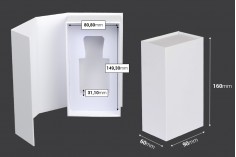 Бяла хартиена кутия с магнитно затваряне 90x160x60 mm (за бутилки от 50 ml код: 315-7-50 и 1110-9-50-1-0)