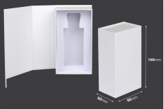 90x160x60 mm mıknatıslı kapaklı beyaz karton kutu (50 ml şişeler için kod: 315-7-50 ve 1110-9-50-1-0))