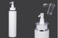 Krema pompalı (PP24) ve kapaklı 300 ml PET şişe - 6 adet