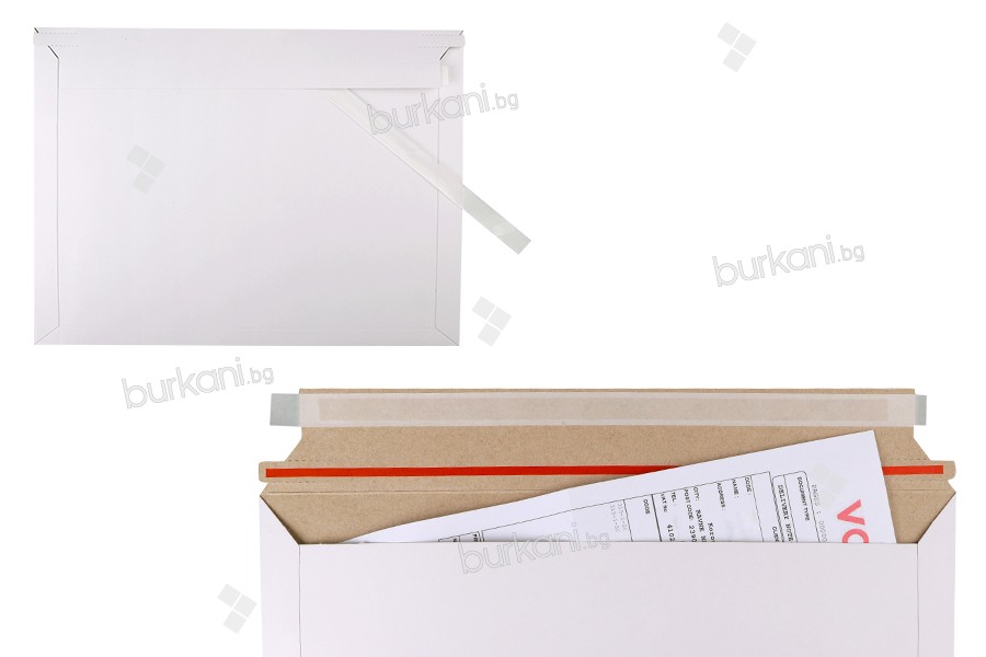 Хартиен плик 245х155 мм (подходящ за формат А5) със запечатваща лента - 10 бр.