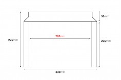 Entegre sızdırmazlık bantlı kağıt zarf 250x160 mm - 10 adet