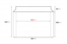 Entegre sızdırmazlık bantlı kağıt zarf 330x245 mm - 10 adet
