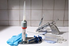10 ml çok amaçlı plastik şırınga - metal iğneli