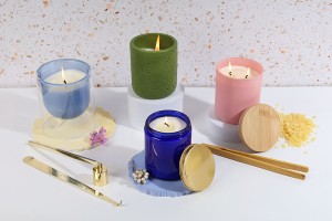 Стъклен син буркан 250 мл с алуминиева капачка-изображение_група