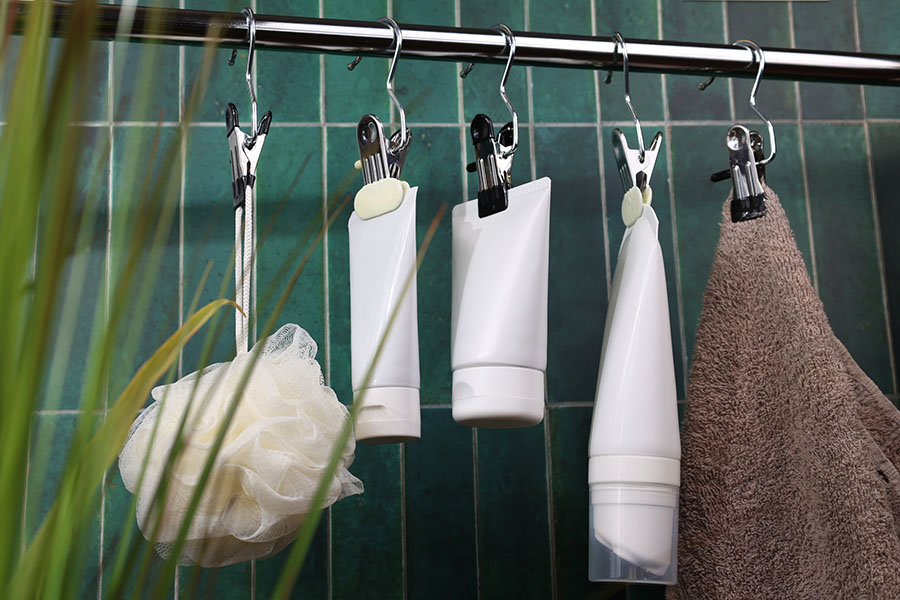 Метална кука с бежова щипка 110х38 мм-изображение_група