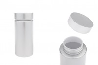 Haplar ve kapsüller için gümüş renkli 120 ml PET plastik kavanoz