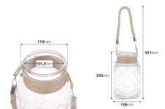Dekoratif cam kavanoz 3000 ml