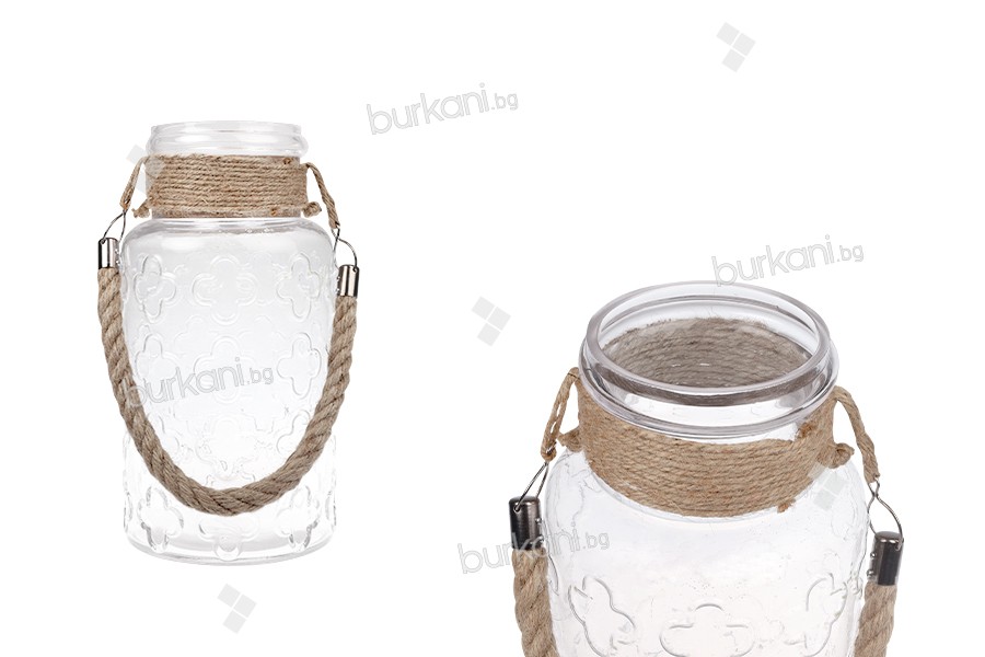 Dekoratif Cam Kavanoz saplı 4000 ml  110 x 310 mm