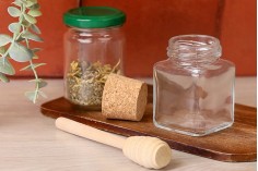 Стъклени квадратно бурканче 106 ml
