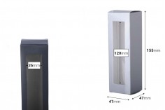 Хартиена кутия с прозорец  47x47x155 - 20 бр. 
