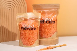 Торбички Doy Pack 200x50x300 мм крафт гръб (14c), прозрачна предна част (8c) със закопчаване "цип" и възможност за запечатване с термозапечатване - 100 бр.-изображение_група