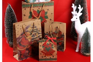Коледни подаръчни торбички с размери  240x80x330-изображение_група