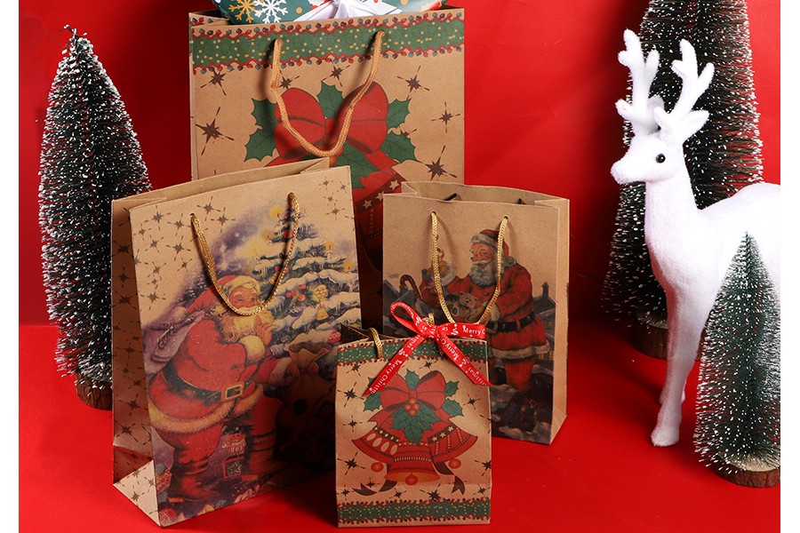 Коледна подаръчна торбичка с размери 150x60x200-изображение_група