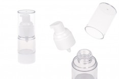 Пластмасова прозрачна Airless бутилка 15 ml