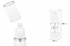 Пластмасова прозрачна Airless бутилка 15 ml